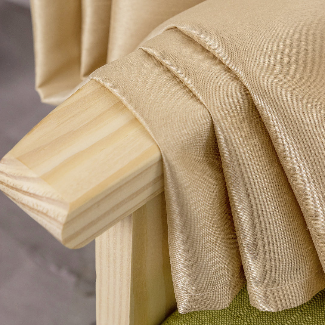 TENDA NASSO SEMI COPRENTE SIMIL SETA 1 PANNELLO 140X285CM ORO