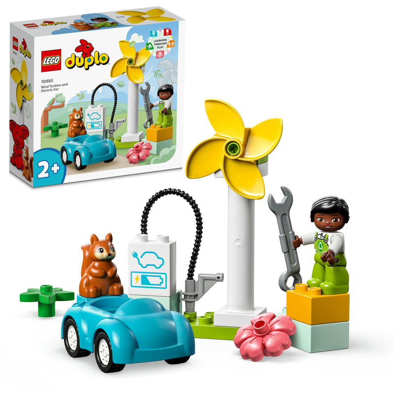 LEGO 10985 DUPLO TOWN TURBINA EOLICA E AUTO ELETTRICA