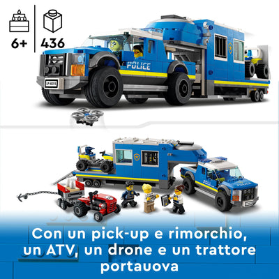 LEGO 60315 CITY POLICE CAMION CENTRO DI COMANDO DELLA POLIZIA