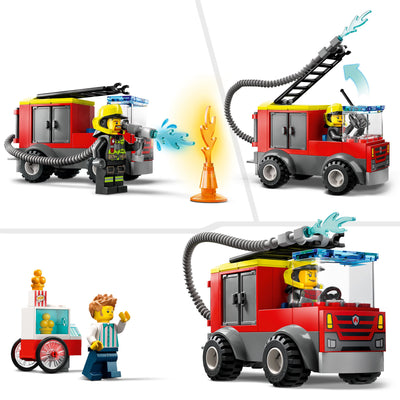 LEGO 60375 CITY FIRE CASERMA DEI POMPIERI E AUTOPOMPA