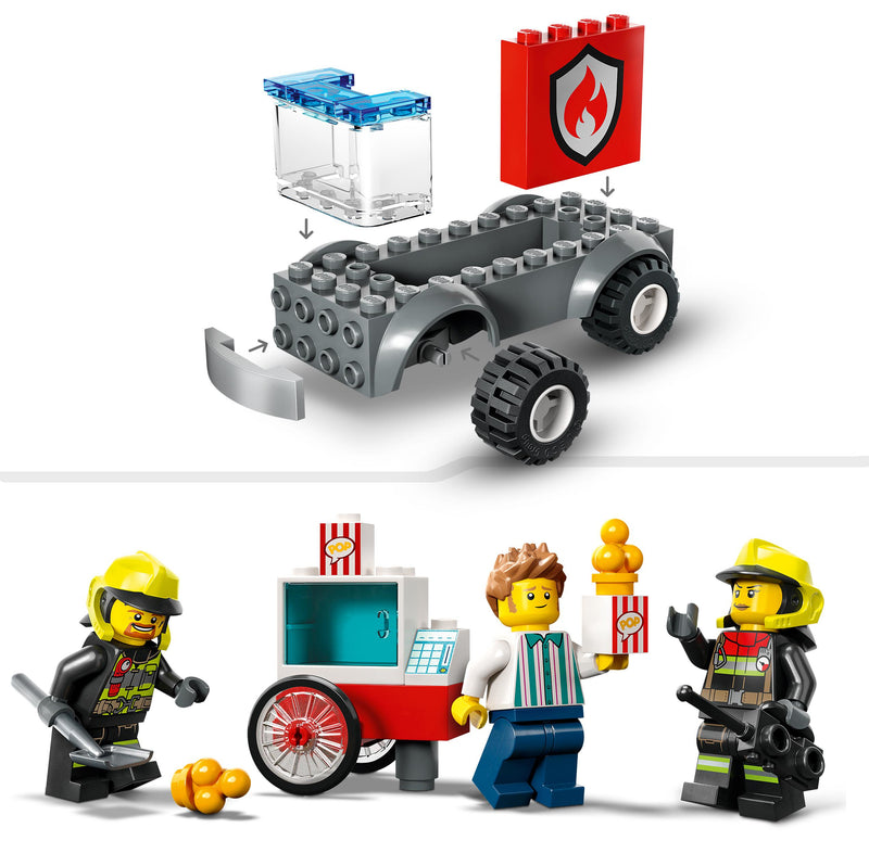 LEGO 60375 CITY FIRE CASERMA DEI POMPIERI E AUTOPOMPA