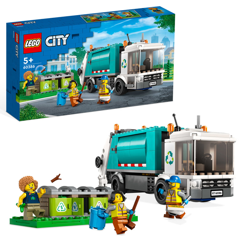 LEGO 60386 CITY GREAT VEHICLES CAMION PER IL RICICLAGGIO DEI RIFIUTI