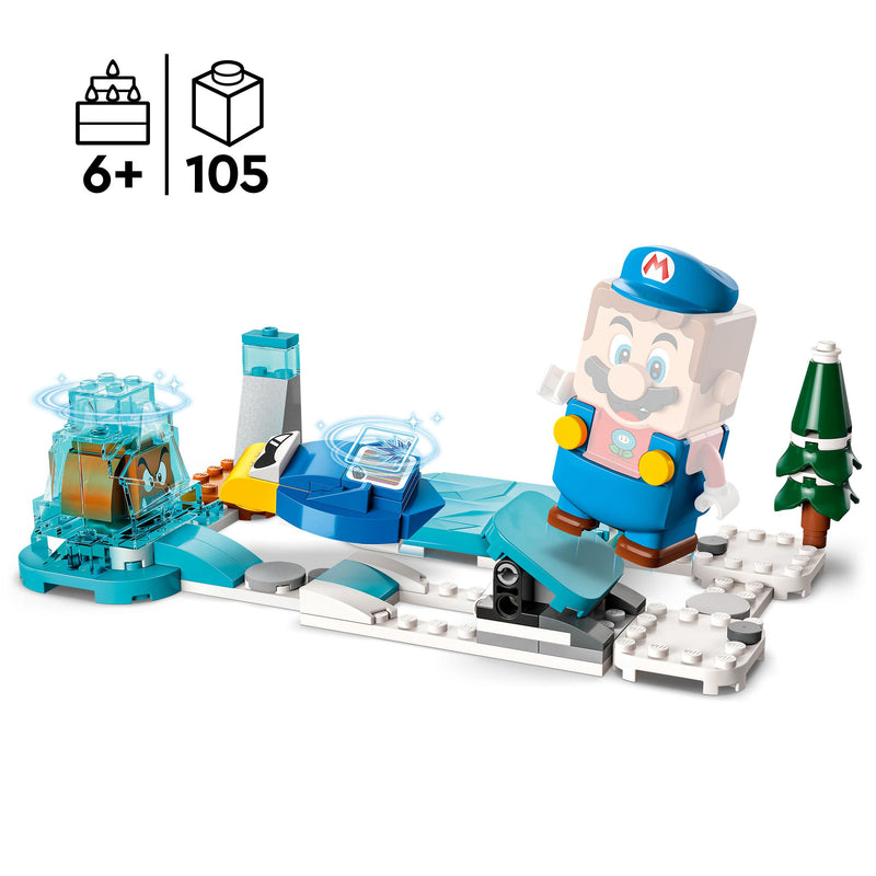 LEGO 71415 SUPER MARIO PACK DI ESPANSIONE COSTUME DI MARIO GHIACCIO E MONDO GHIACCIATO