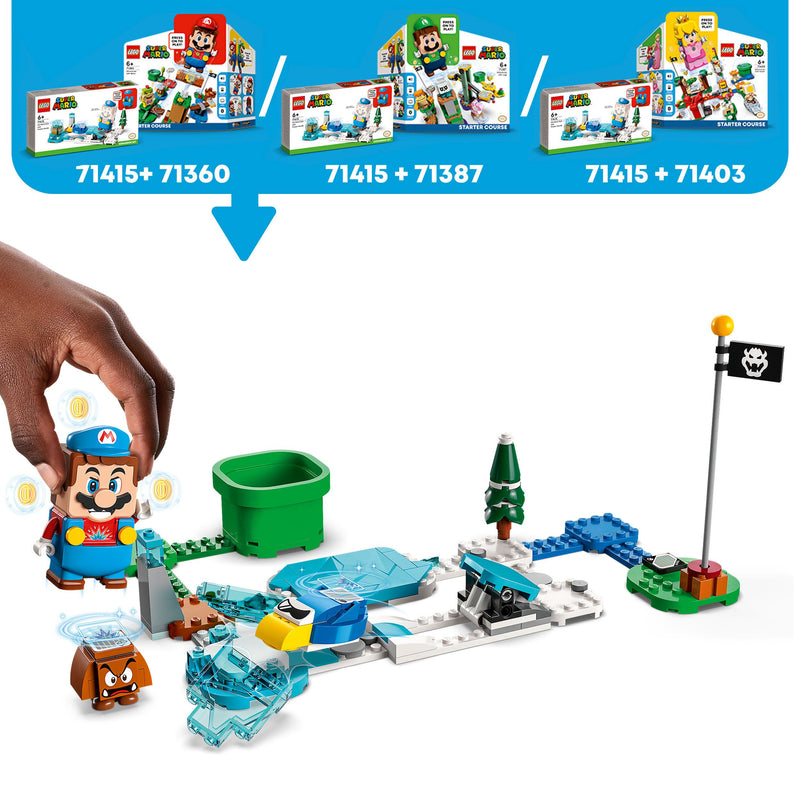 LEGO 71415 SUPER MARIO PACK DI ESPANSIONE COSTUME DI MARIO GHIACCIO E MONDO GHIACCIATO