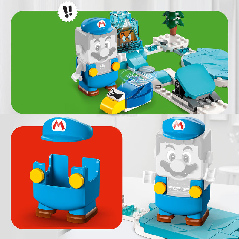 LEGO 71415 SUPER MARIO PACK DI ESPANSIONE COSTUME DI MARIO GHIACCIO E MONDO GHIACCIATO