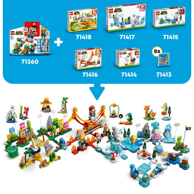 LEGO 71415 SUPER MARIO PACK DI ESPANSIONE COSTUME DI MARIO GHIACCIO E MONDO GHIACCIATO