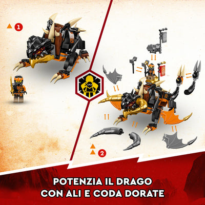 LEGO 71782 NINJAGO DRAGO DI TERRA DI COLE -  EVOLUTION