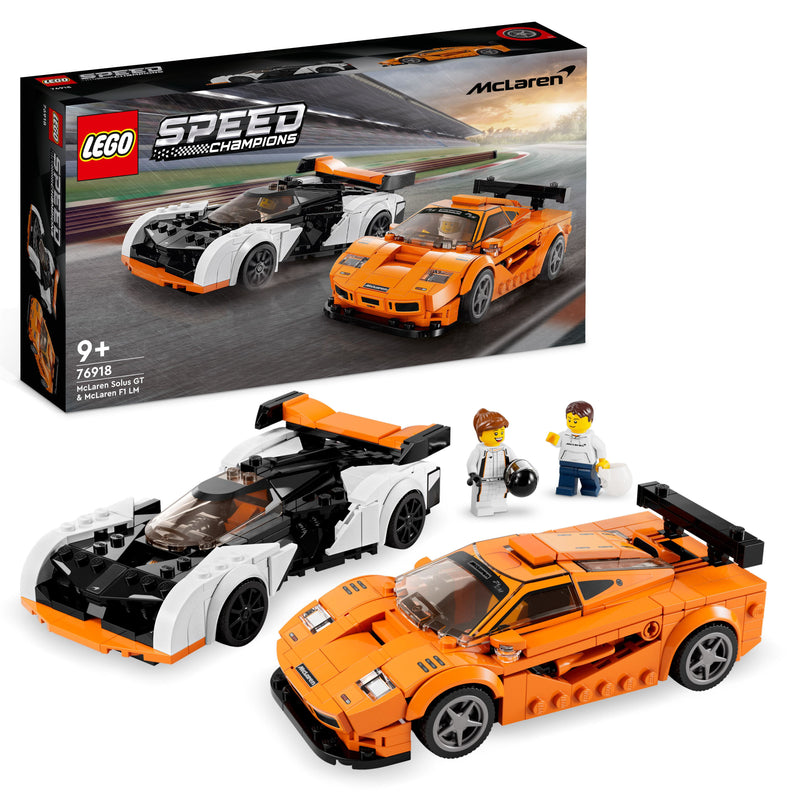 LEGO 76918 SPEED CHAMPIONS MCLAREN SOLUS GT & MCLAREN F1 LM